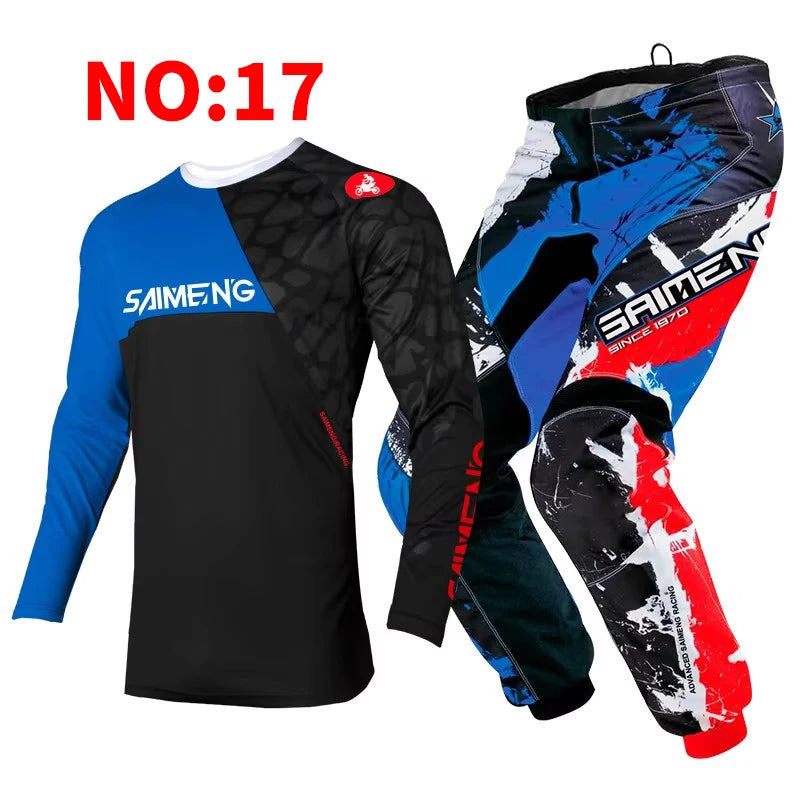 motocross set for child MX Jersey and Pants children Youth MTB DH UTV Enduro MX Gear Set Combo Off Road Racing Suit Dirt Bike