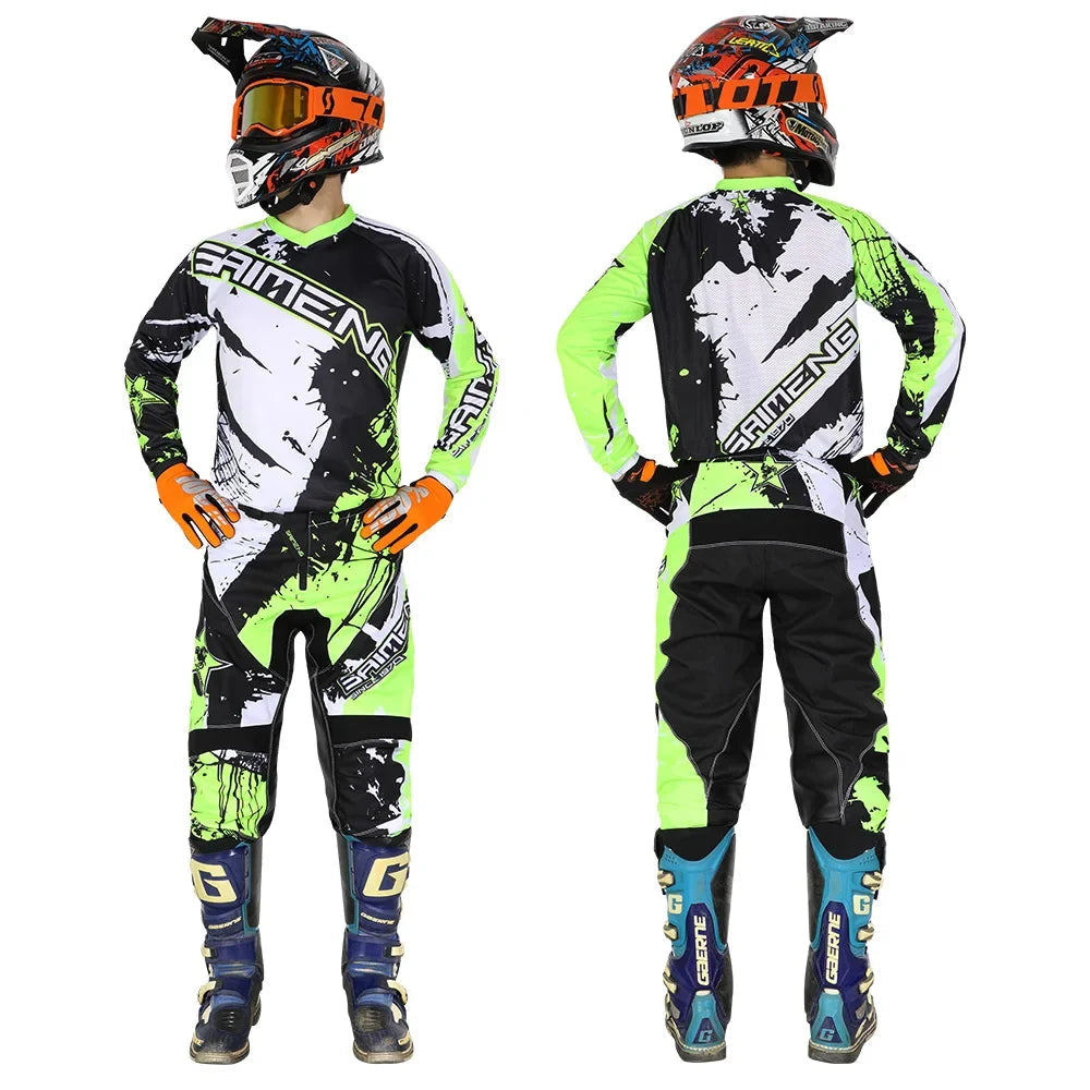children's enduro motocross gear set mx jersey pants motorcycle kits mtb Off ... | Henderson Shop