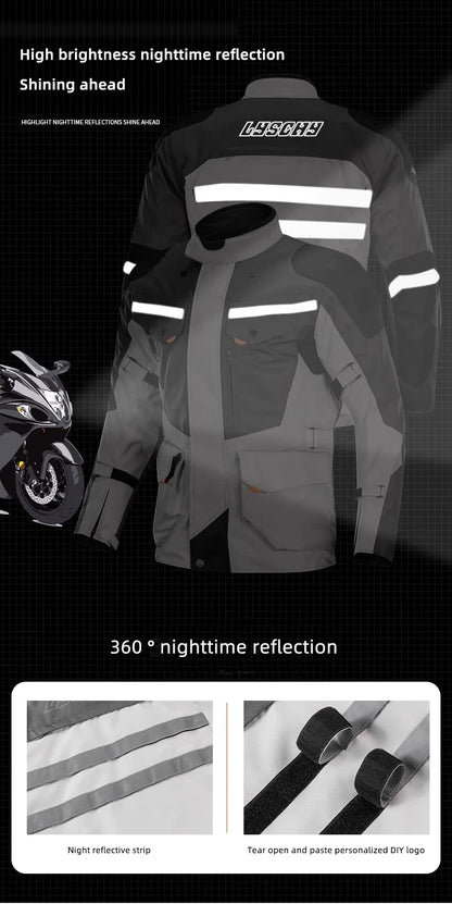Hendersonshop LYSCHY Motocross Jacket Pants Autumn Winter Waterproof Warm Motorcycle Riding