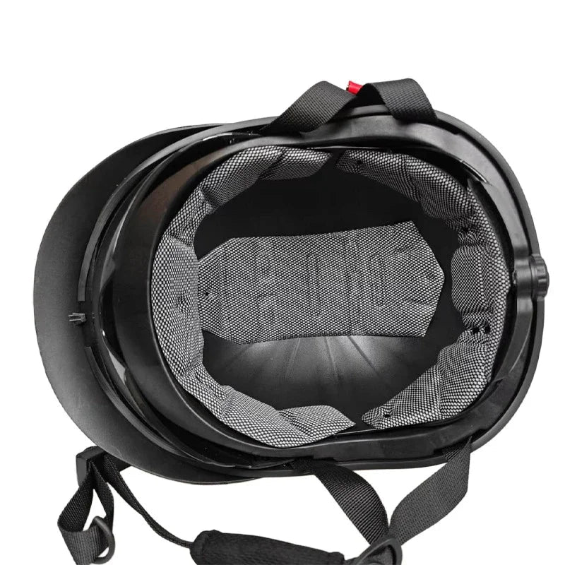 Vintage Half Face Helmet | DOT Certified - View 4 | Henderson Shop