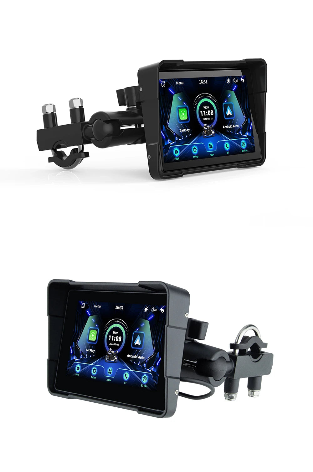 EKIY 5.0" Motorcycle GPS Navigator | CarPlay & Android Auto - View 18 | Henderson Shop