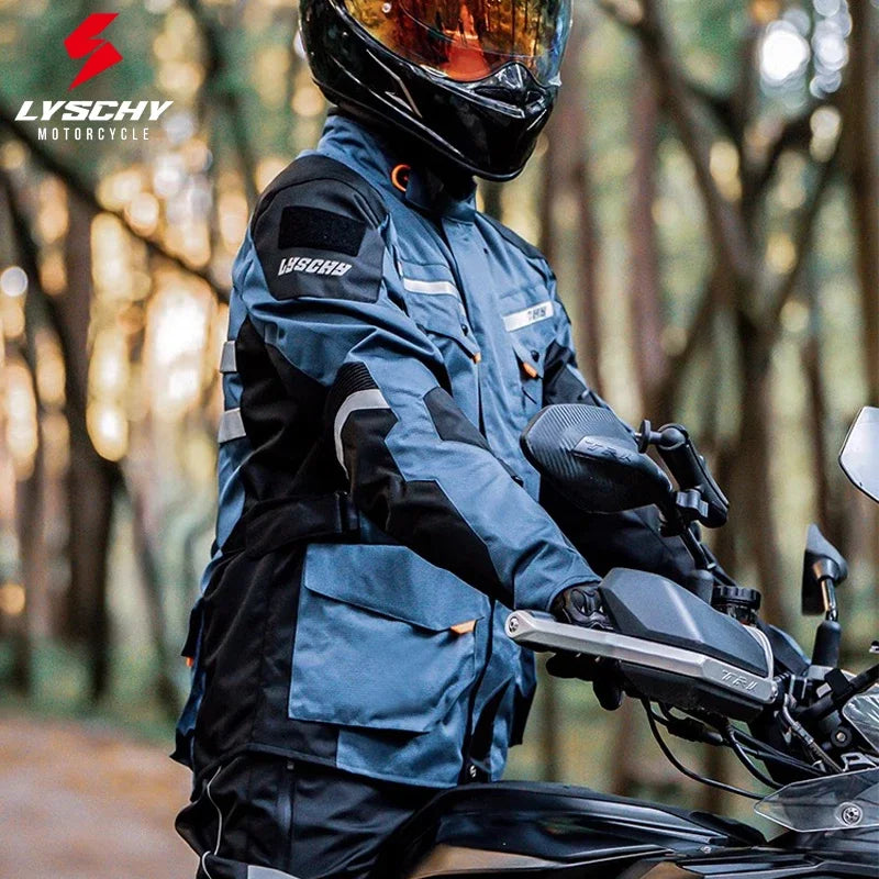 Hendersonshop LYSCHY Motocross Jacket Pants Autumn Winter Waterproof Warm Motorcycle Riding