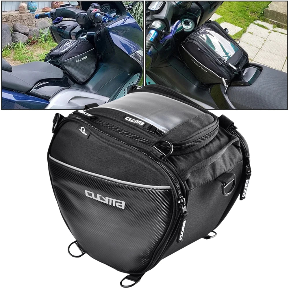 Scooter Tunnel Bag EVA Hard Shell Motorcycle Fuel Tank Bag Pedal Saddle Bag for Yamaha XMAX 125 250 300 400 NMAX 125 155 160