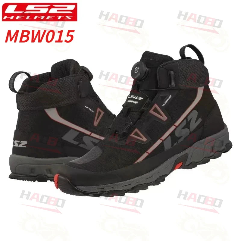 Hendersonshop Original LS2 Motorcycle Riding Boots Fall and Wear Resistant Road