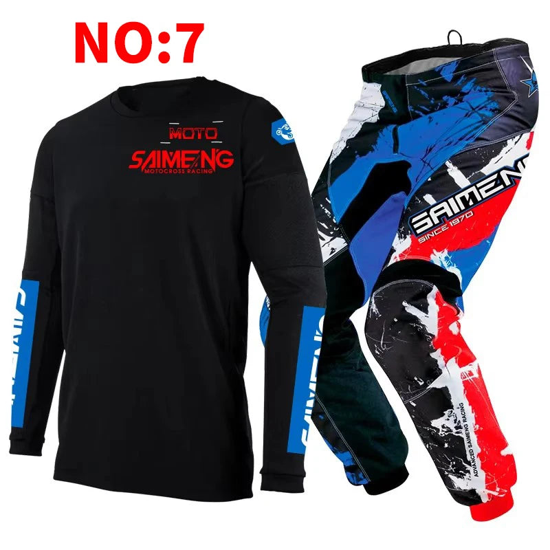 motocross set for child MX Jersey and Pants children Youth MTB DH UTV Enduro MX Gear Set Combo Off Road Racing Suit Dirt Bike