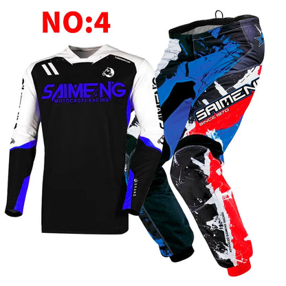 motocross set for child MX Jersey and Pants children Youth MTB DH UTV Enduro MX Gear Set Combo Off Road Racing Suit Dirt Bike