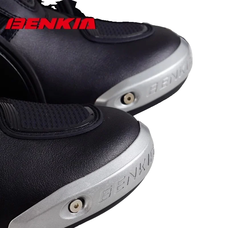 BENKIA Motorcycle Boots Men Professional Track Riding Botas
