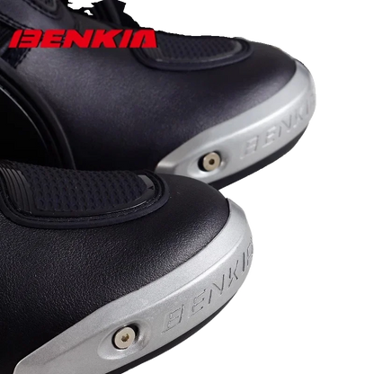 BENKIA Motorcycle Boots Men Professional Track Riding Botas