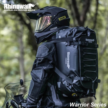 Rhinowalk Motorcycle Tail Bag 20/40/65L Waterproof Motorcycle Backpack Motor Pannier Rear Seat Bag Motorbike Luggage Accessories