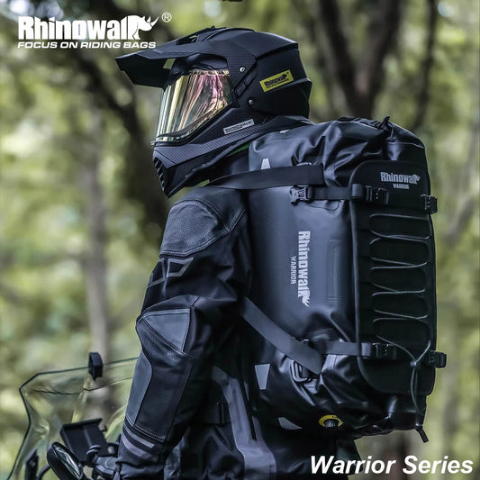 Rhinowalk Motorcycle Tail Bag 20/40/65L Waterproof Motorcycle Backpack Motor Pannier Rear Seat Bag Motorbike Luggage Accessories