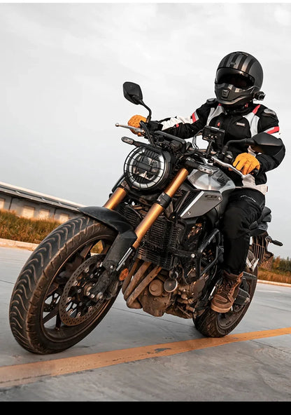 Helmets - Waterproof Men Motorcycle Jackets Windproof Motorcycle Rally Clothes Detachable Warm