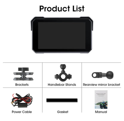 Jansite Motorcycle GPS Navigator | Waterproof & CarPlay - View 20 | Henderson Shop