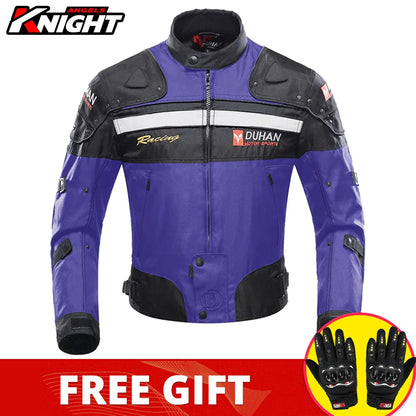 Hendersonshop DUHAN Motorcycle Jacket Pants Suit Waterproof Racing Jacket Protective Motocross