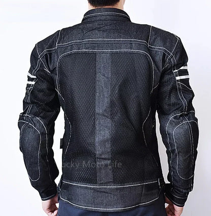 KOMINE JK006 Jacket Spring Breathable Denim Mesh Racing Ride High-performance... | Henderson Shop