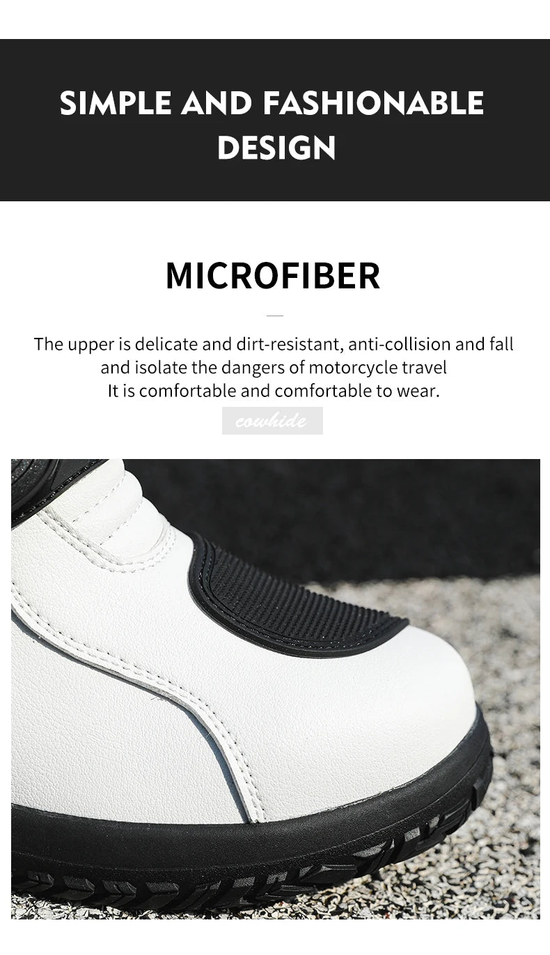 Men Motocross Boots Adventure Low Boots for ADV Riders Sport Touring  Motorcycle Boots Waterproof Riding Shoes Moto Riding Gear