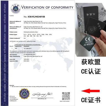 Motorcycle Boot Men Women Riding Mid-Calf Ankle Protective Shoes Moto Motorbike Equipment Racing Long Motorcycle Boots Men