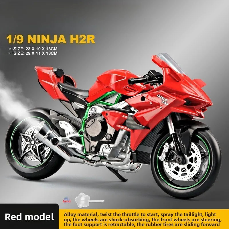 1:9 H2R Simulated spray motorcycle model toy Simulated alloy motorcycle model... | Henderson Shop