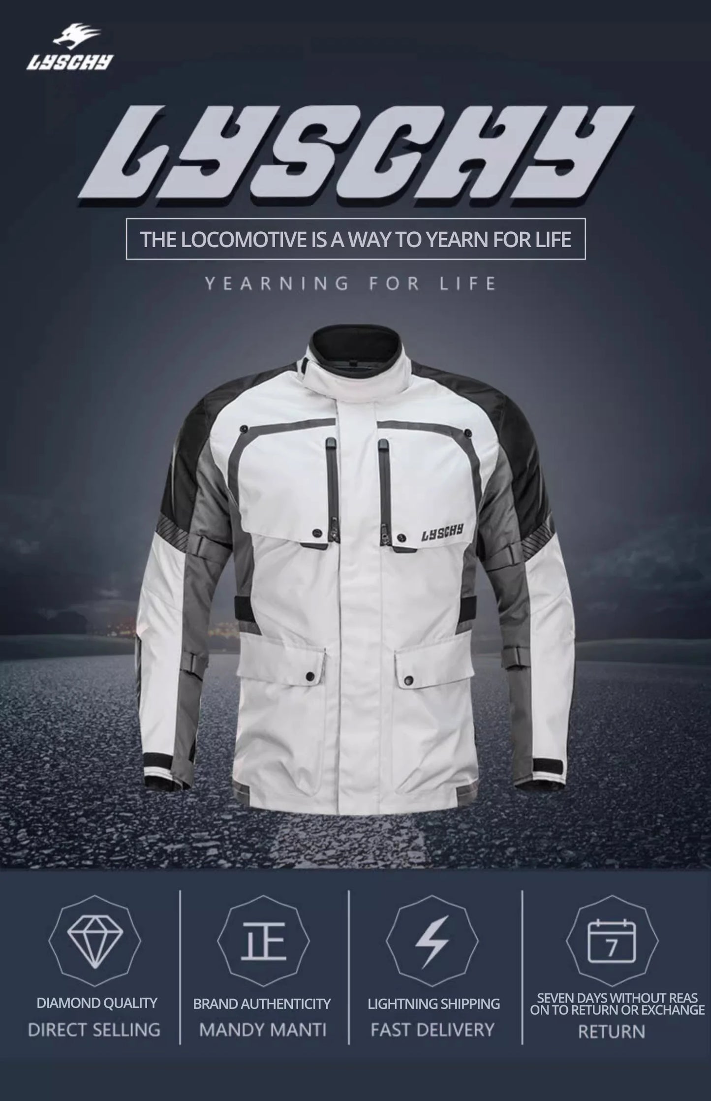 Motorcycle Jacket Pants Suit Waterproof Men Motorbike Riding Moto Jacket Prot... | Henderson Shop