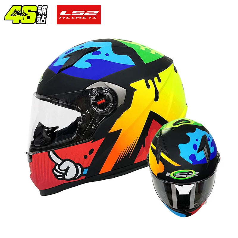 Helmets - LS2 Full Face Capacete Masculino ls2 FF358 Motocross Racing Man
