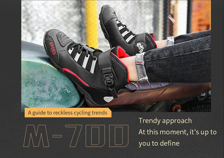 Racing Motorcycle Boots | Leather & Breathable - View 10 | Henderson Shop