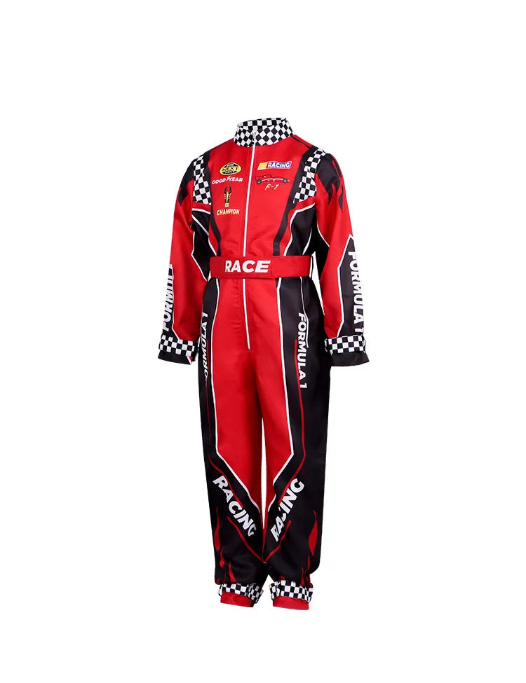 Boy Racer Cosplay Costume Red Classic One-Piece Training Racing