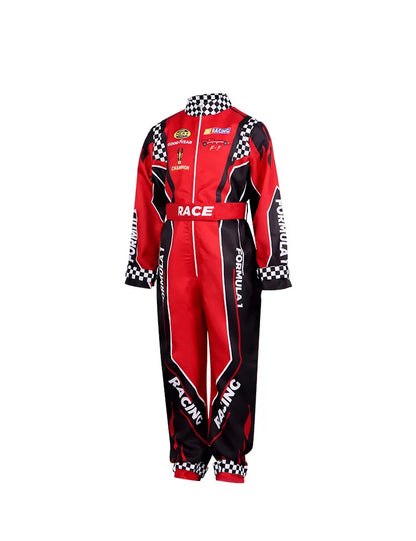 Boy Racer Cosplay Costume Red Classic One-Piece Training Racing