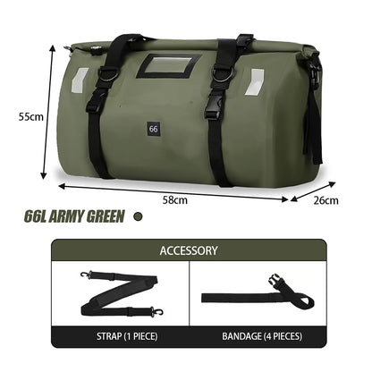Universal Scooter Back Seat Bag Waterproof Motorcycle Tail Bag Motorbike Travel Cycling Riding Sport Luggage Pack