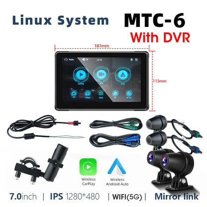 Srnubi 7" Motorcycle GPS Navigator | Waterproof & CarPlay - View 48 | Henderson Shop