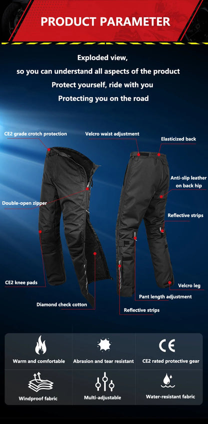 Feher Motorcycle Riding Pants | Waterproof & Winter - View 16 | Henderson Shop