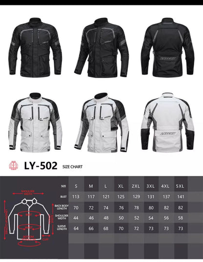 Motorcycle Jacket Pants Suit Waterproof Men Motorbike Riding Moto Jacket Prot... | Henderson Shop