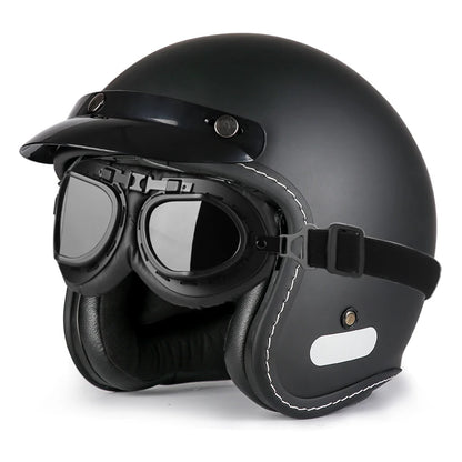 Vintage Half Face Helmet | Breathable - View 7 | Henderson Shop