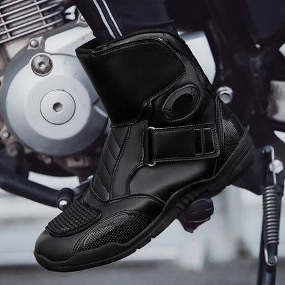 Men's Motorcycle Boots Outdoor Waterproof Motos Cycling Protective Shoes Motocross Off-Road Racing Boots Motorcycle Accessories