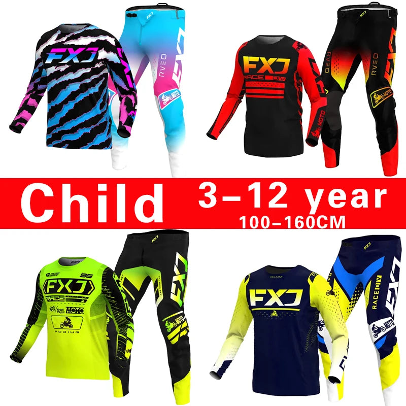 motocross child set MX Jersey and Pants kids children Set Dirt Bike MTB DH UT... | Henderson Shop