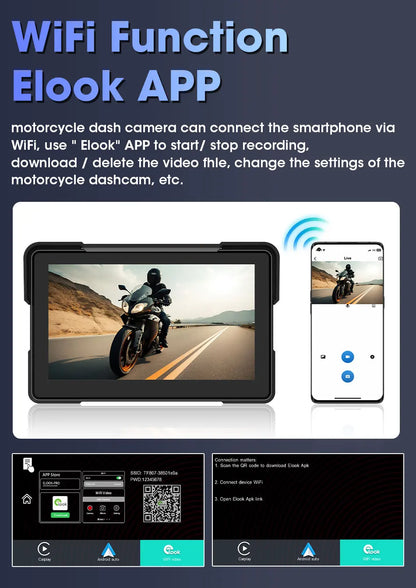 7" Motorcycle GPS Navigator | CarPlay & Android Auto - View 12 | Henderson Shop