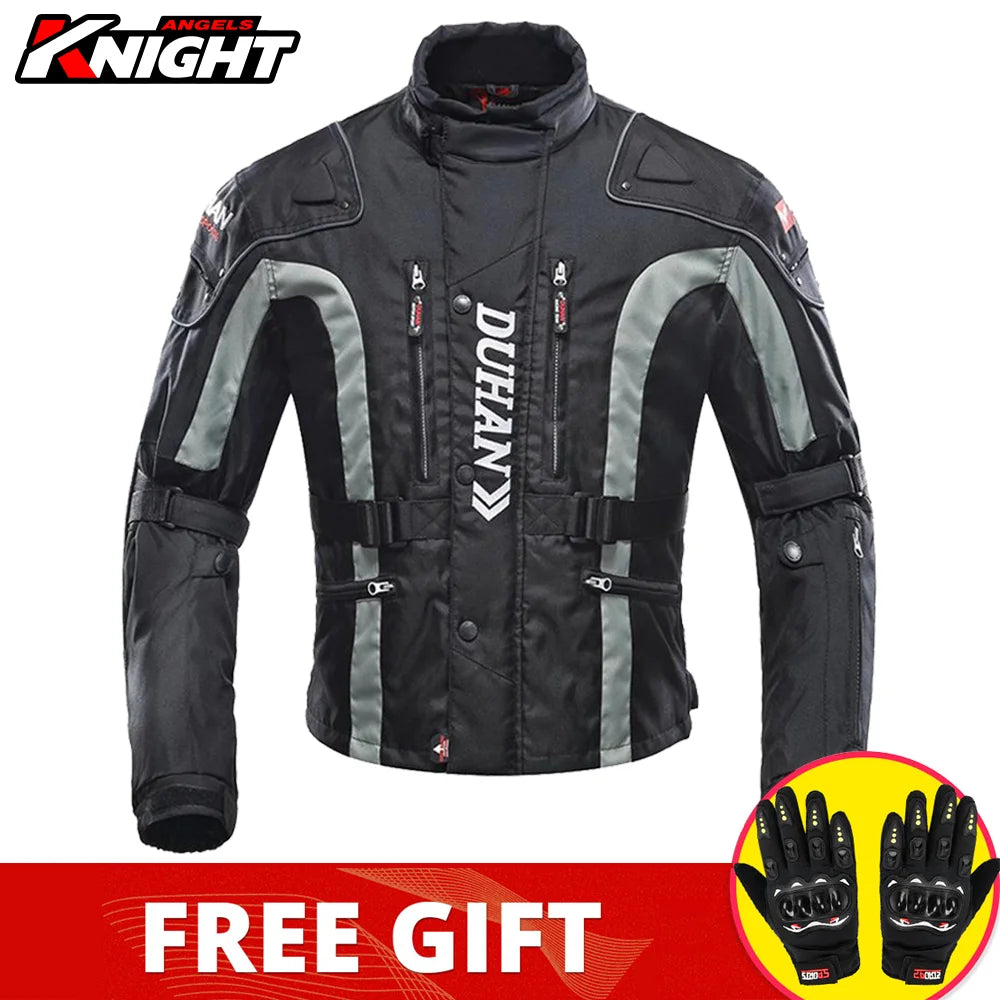 Hendersonshop DUHAN Motorcycle Jacket Pants Suit Waterproof Racing Jacket Protective Motocross