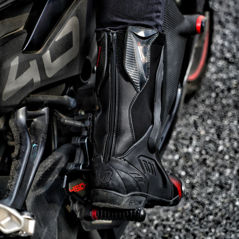 DUHAN New Motorcycle Boots Wear Resistant And Anti Fall Motorcycle Riding Boots Men Motocross Racing Boots