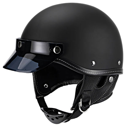 Vintage Half Face Helmet | DOT Certified & Half Face - View 2 | Henderson Shop