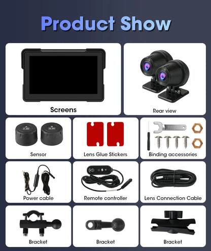 7" Motorcycle GPS Navigator | CarPlay & Android Auto - View 34 | Henderson Shop