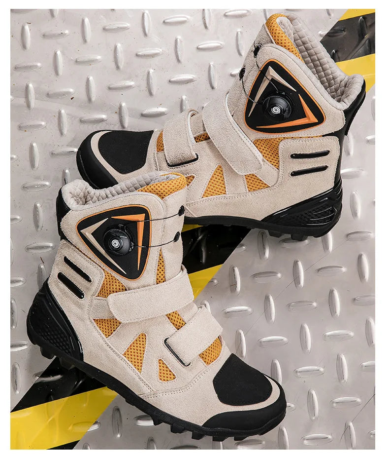 Hendersonshop Motorcycle Boots 2024 New Men Women Motorbike Riding Shoes Breathable