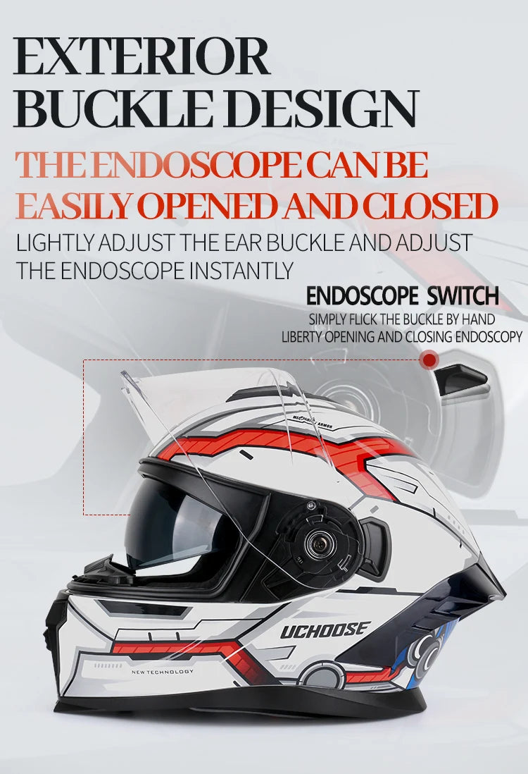 Flip Up Motorcycle Helmet Double Lens Modular Flip Full Face Helmet High Quality DOT Approved Moto Cascos Motociclistas