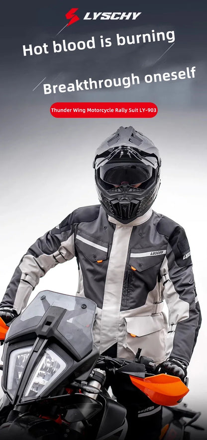 Hendersonshop LYSCHY Motocross Jacket Pants Autumn Winter Waterproof Warm Motorcycle Riding