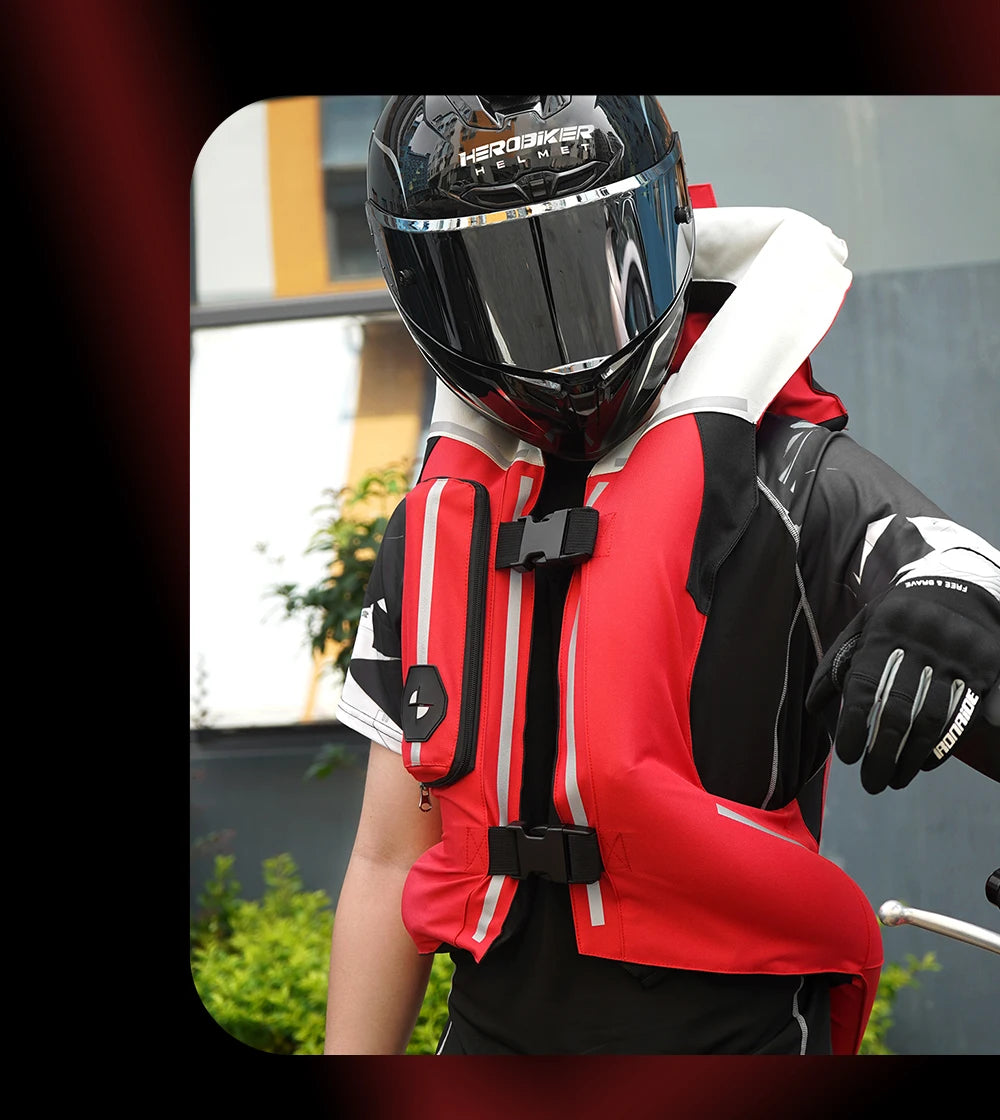 Motorcycle Airbag Safety Vest | CO2 Anti-Crash Protection | Henderson Shop
