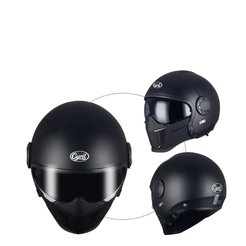Hendersonshop Full Face Open Face Motorcycle Helmet Motorbike Street Bike Helmets