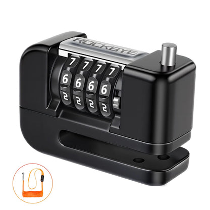 Disc Brake Code Lock - additional view showing motorcycle disc lock features and details