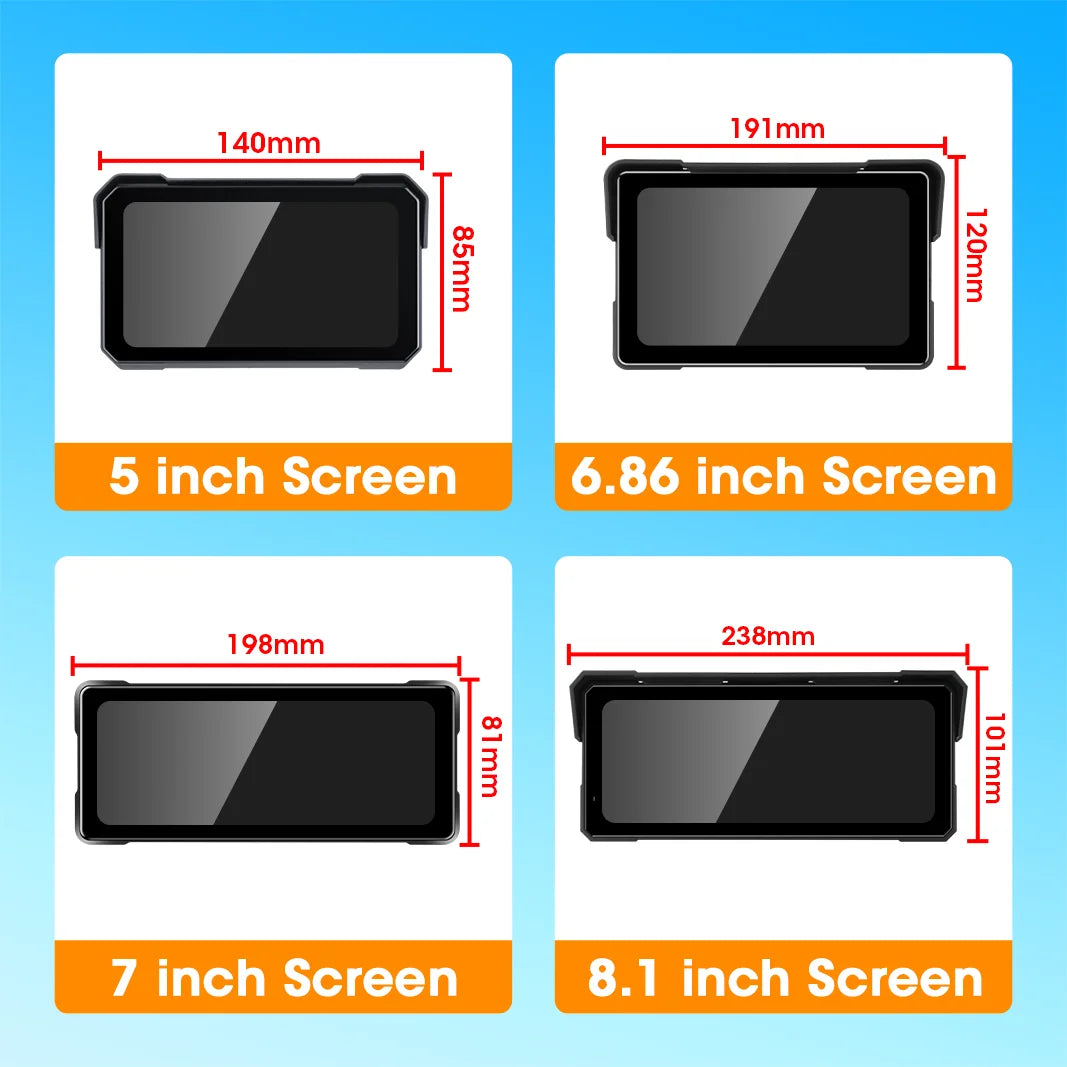 Jansite Motorcycle GPS Navigator | Waterproof & CarPlay - View 8 | Henderson Shop