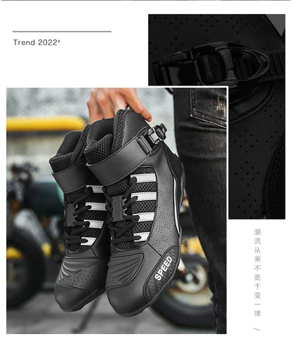 Racing Motorcycle Boots | Leather & Breathable - View 17 | Henderson Shop