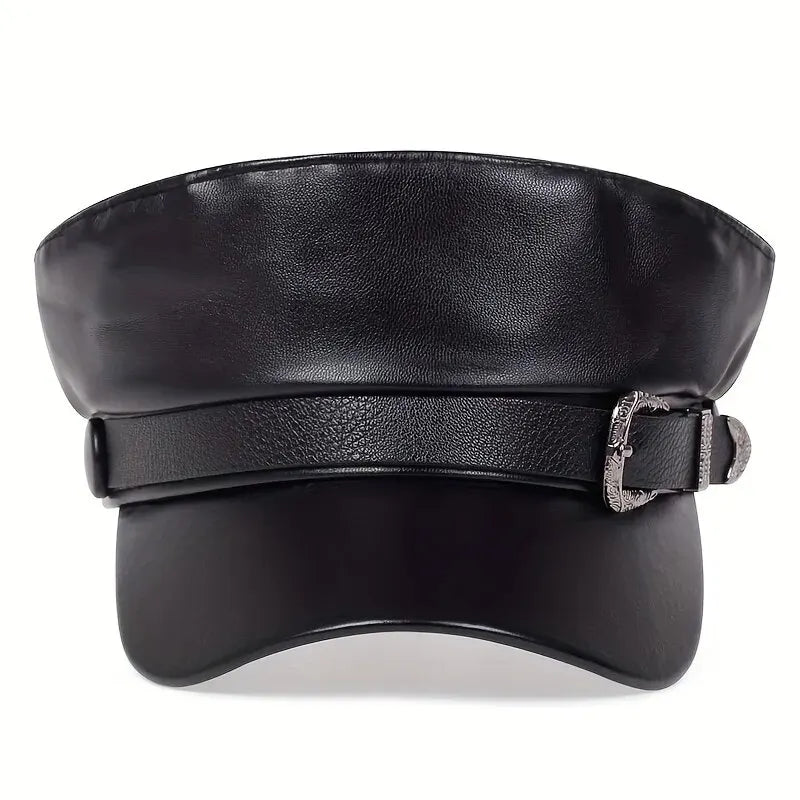 Motorcycle Cap | Leather - View 4 | Henderson Shop