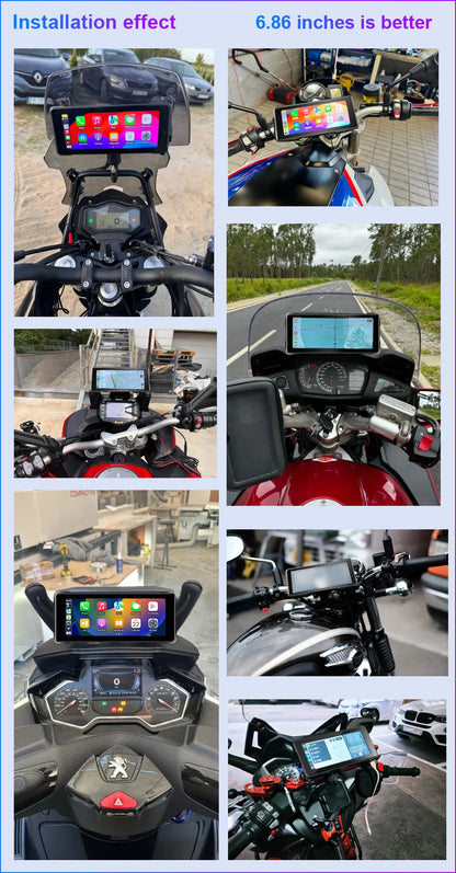 Srnubi 7" Motorcycle GPS Navigator | Waterproof & CarPlay - View 7 | Henderson Shop