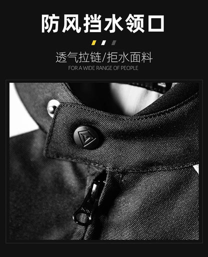 Helmets - Waterproof Men Motorcycle Jackets Windproof Motorcycle Rally Clothes Detachable Warm