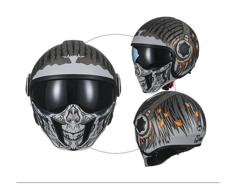 Hendersonshop Full Face Open Face Motorcycle Helmet Motorbike Street Bike Helmets